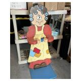 Vintage Handpainted Umbrella Stand Cane Rack