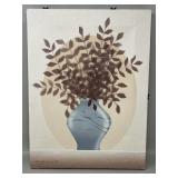 Art Print 'Ruscus Plant Circular Vase' Sisi Seb