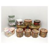 Group of decorative boxes/tins