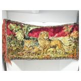 Small lion tapestry, 19 x 36