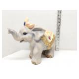 Handpainted teracotta elephant