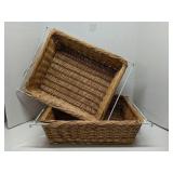 Lot of 2 Rubbermaid med. Slide-out basket