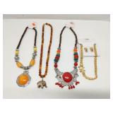 Group of fashion jewelry - necklaces