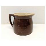 Primitive Brown Pottery Pitcher