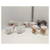 Group of decorative mugs