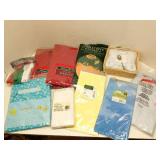Group of tableclothes and misc items