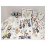 Group of fashion jewelry - about 50 pieces