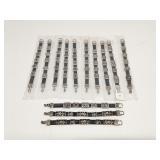 Group of strap bracelets w/ metal accents