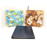 Lot of 3 scrapbooks, empty/unused