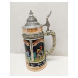 Corzelius handpainted beer stein, made in Germany