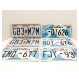 Lot of 6 license plates - Missouri & Oklahoma