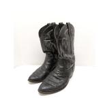 Dan Post Leather Cowboy Boots Black Size 10E