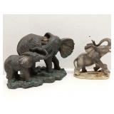 Lot of 2 Elephant figures, one is Lefton