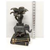 Elephant on books candle stand