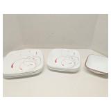 Group of Corelle Square Slendor dishes