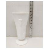 Indiana Glass Vase Colony Harvest Grape Milk Glass