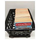 Crate of Cars & Parts magazines, 1960s-80s