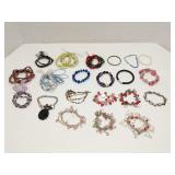 Group of fashion jewelry - bracelets