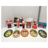 Group of Coca-Cola collectibles