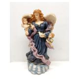 Vintage Angel Figurine w/ Cherubs, Dove 13'