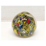 Multi-color Art Glass Paper Weight