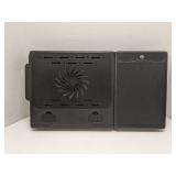 Folding laptop computer tray