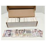 Box of 1990s baseball cards