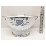 White metal collander, unbranded