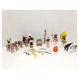 Playmobil Western Figures Indians Horses Cowboys