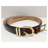 Lot of 2 Talbots genuine leather belts XL