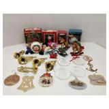 Group of assorted christmas ornaments