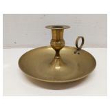 Vintage Brass Chamberstick Candle Holder