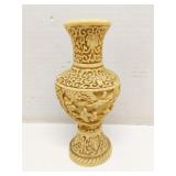 VIntage resin faux ivory vase