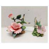 Andrea by Sadek & Homco Hummingbirds w/ Flowers