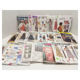 Group of sewing paterns