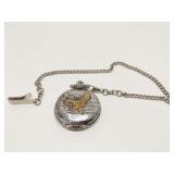 Milan Quartz pocket watch w/ eagle