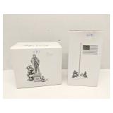 Dept 56 Mark Twain Statue & Village Flag Pole