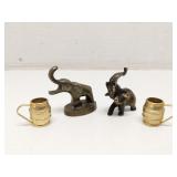 Group of metal miniatures - Elephants & Tankards