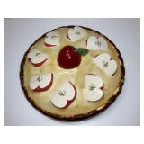 Vtg Apple Pie Cover Dish Made in Portugal