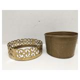 Brass Candle Stand & Planter