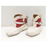 Vintage red/white child cowboy boots
