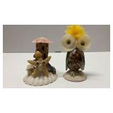 2-Handcrafted Figurines Made of Assorted Seashells