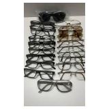 18 Pair of Eye Glass Frames Various Makers & Style
