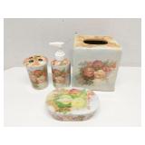 Roses  themed bathroom set