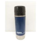 Vintage blue Thermos, 1 qt. Made in USA