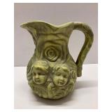 Rose & Cherub Ceramic Pitcher