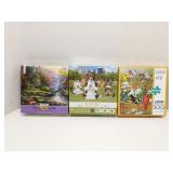 Lot of 3 puzzles, 1 is new
