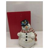 Fitz and Floyd Classic Snowman Candy Dish
