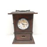 Wood clock/jewelry box, 10' tall