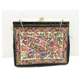 Small tapestry purse handbag, unbranded